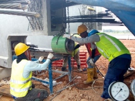 Pemasangan Hydraulic Jack